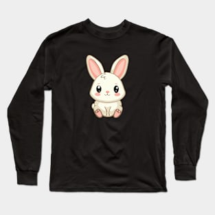 cute baby bunny cartoon Long Sleeve T-Shirt